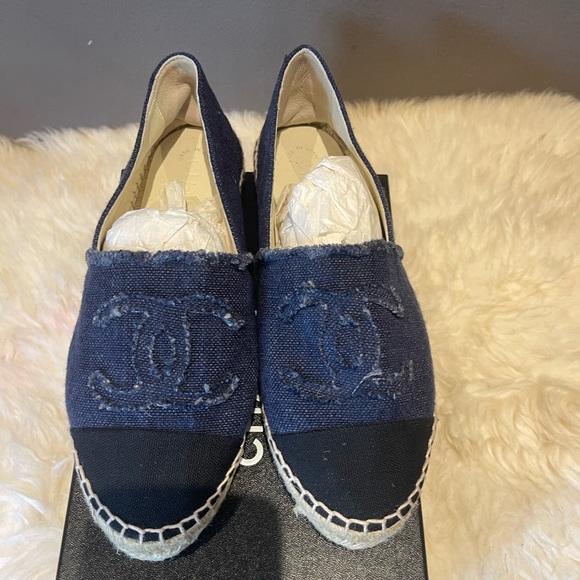 Chanel denim and canvas espadrille size 39 - Picture 1 of 3